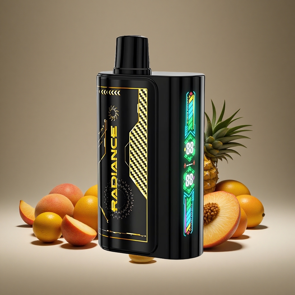 JNR Radiance 31000 Puffs Peach Mango Pineapple 28ml E-liquid 950mAh Battery Dual Mesh