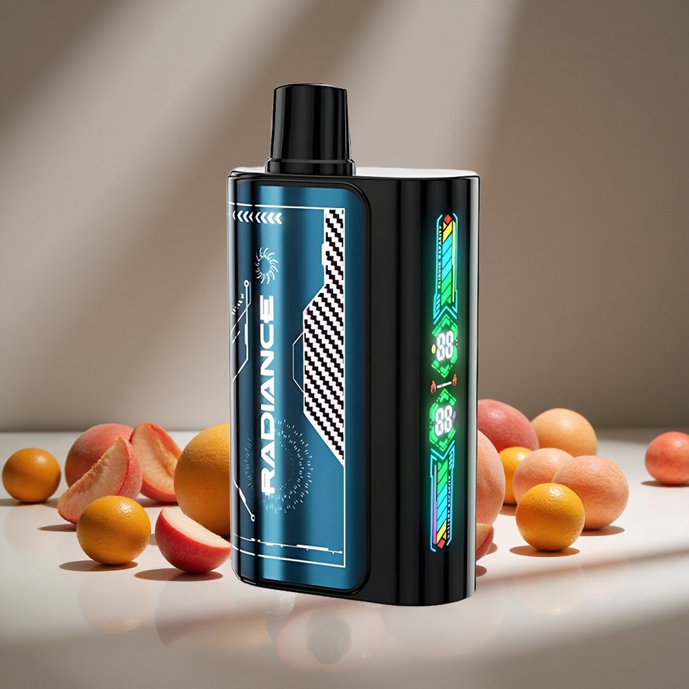 JNR Radiance 31000 Puffs Summer Peach Ice 28ml E-liquid Dual Mesh 950mAh Battery Type-C Charge