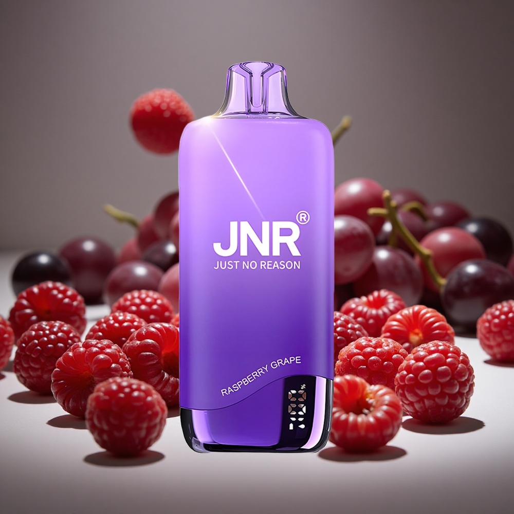 JNR Rainbow 10500 Puffs Disposable Vape Raspberry Grape 18ml E-liquid 600mAh Battery USB-C