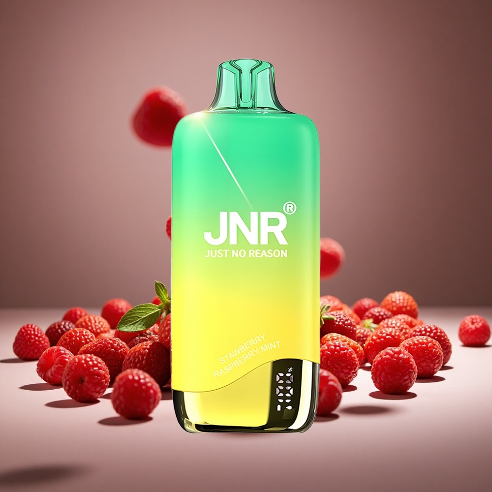 JNR Rainbow 10500 Puffs Disposable Vape Strawberry Raspberry Mint 18ml E-liquid 600mAh Battery
