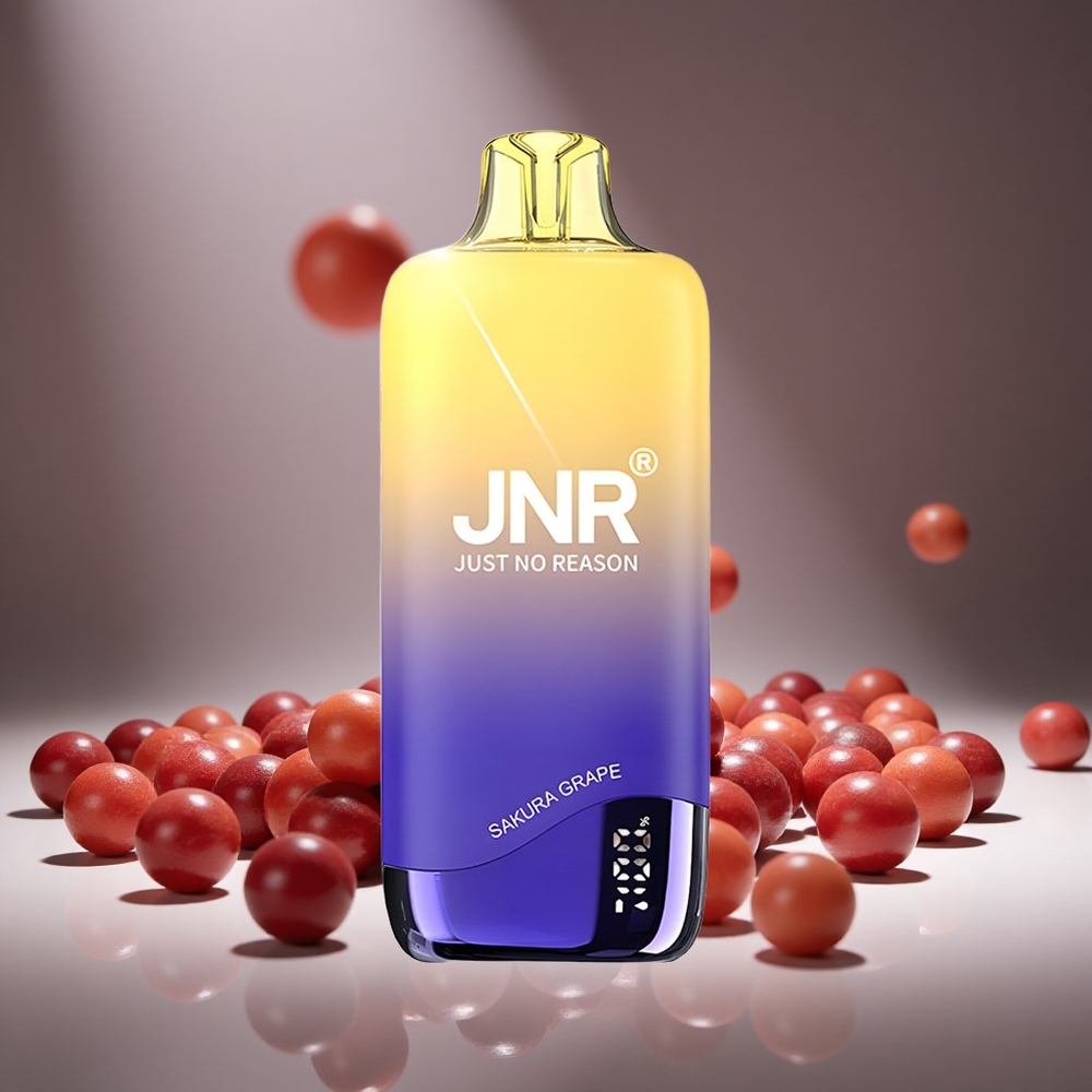 JNR Rainbow 10500 Puffs Sakura Grape Disposable Vape 18ml E-liquid 600mAh Battery USB-C