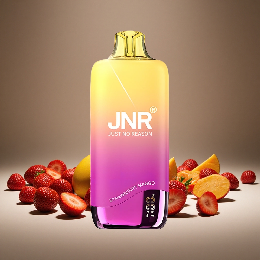 JNR Rainbow 10500 Puffs Strawberry Mango Disposable Vape 18ml E-liquid 0%/2%/5% Nicotine USB-C