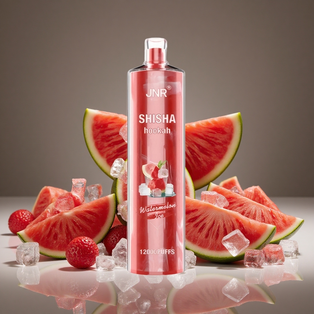 JNR Shisha Hookah 12000 Puffs Watermelon Ice 750mAh Battery 24ml E-liquid 0.6 Ohm Type-C Charge