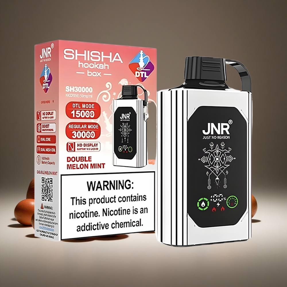 JNR Shisha Hookah 20500 Puffs Double Apple Disposable Vape with HD Display 1000mAh Battery 25ml E-liquid