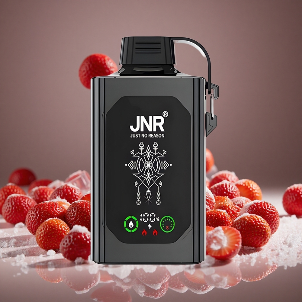 JNR Shisha Hookah Box 20500 Puffs Strawberry Ice 25ml E-liquid 1000mAh Battery Type-C Charge 0%/2%/5% Nicotine