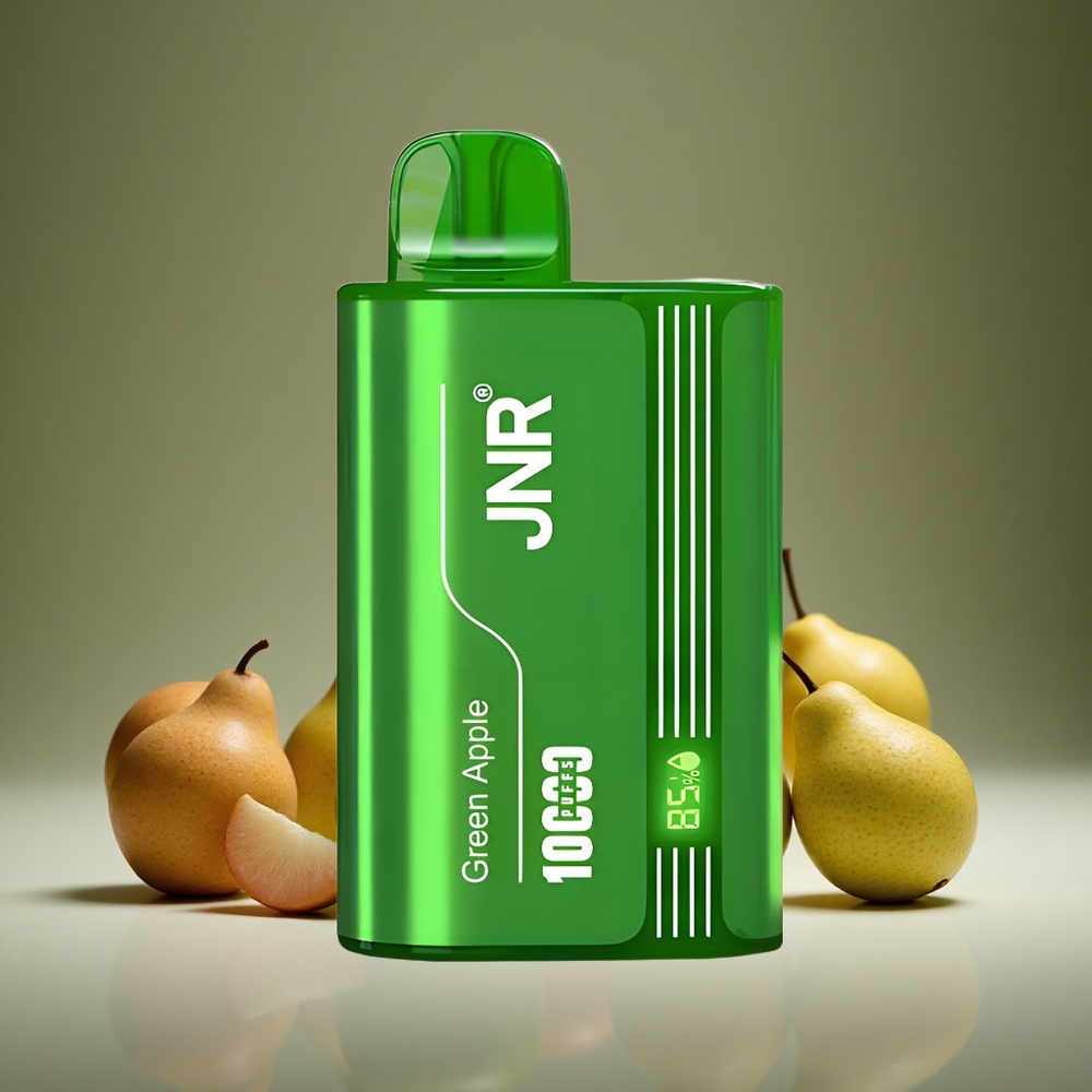 JNR Tank 10000 Puffs Disposable Vape Green Apple Peach Pear 650mAh Battery Dual Mesh Adjustable Airflow