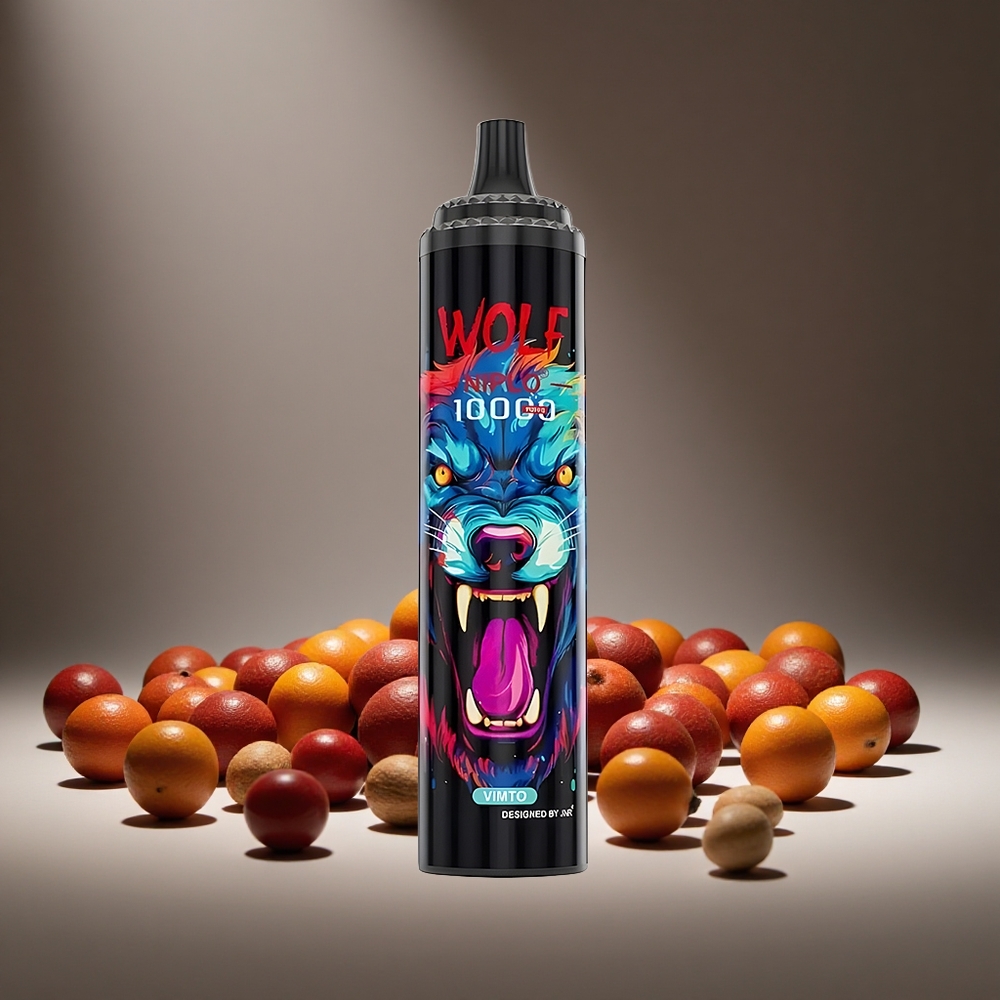 JNR Wolf Niplo 10000 Puffs Vimto Disposable Vape 20ml E-liquid 1.0 Ohm Mesh 650mAh Battery Type-C Charge
