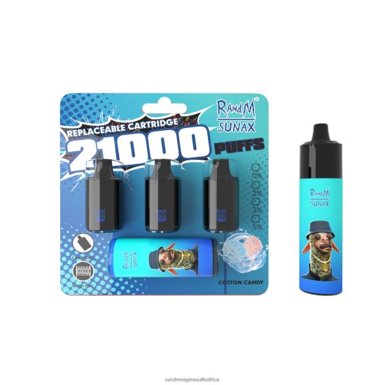 RandM Sunax 21000 Airflow Control Pod Replaceable Vape Device 1Pc D8842N272 Red Apple Lemon RandM vape flavours