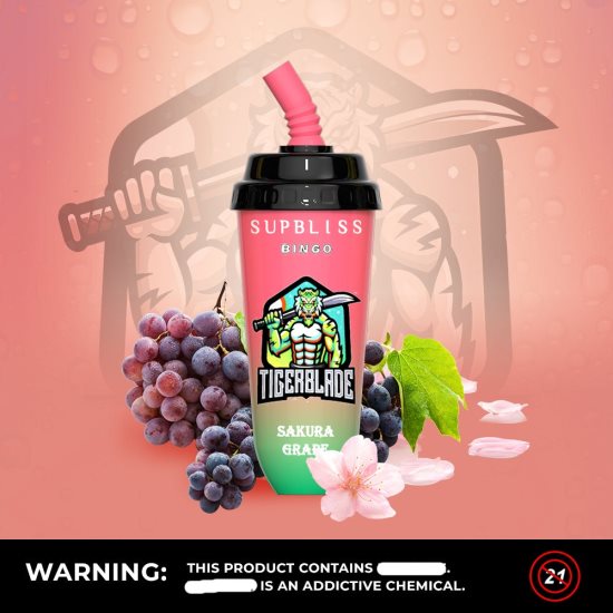 RandM Supbliss Bingo 8000 Vape Pod Device 1Pc D8842N261 Sakura Grape RandM vape south africa