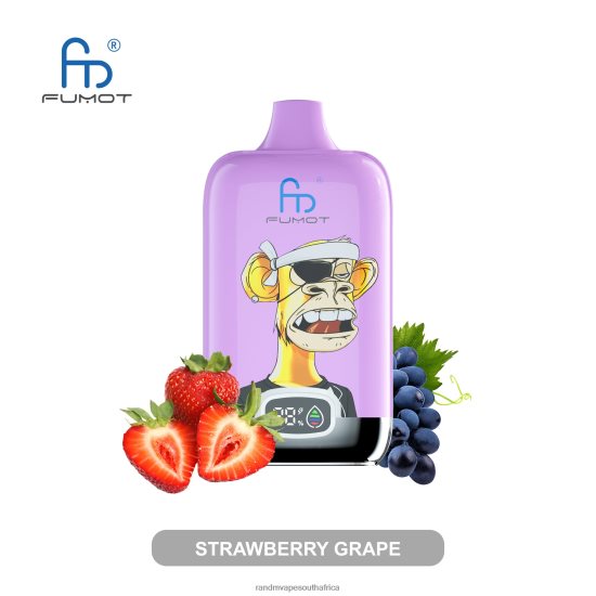 Fumot Original RandM Digital Box 12000 Battery And Liquid Display Vape Device D8842N4 Blueberry Raspberry RandM vape cape town