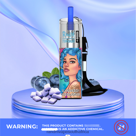 RandM Tornado 10000 Plus Airflow Control Vape Device 1Pc D8842N76 Grape Ice RandM vape store