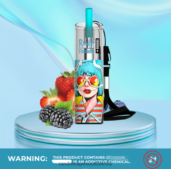 RandM Tornado 10000 Plus Airflow Control Vape Device 1Pc D8842N76 Grape Ice RandM vape store