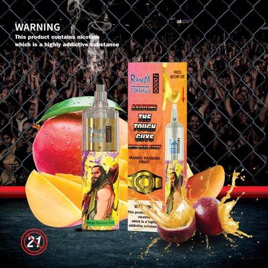 RandM Tornado 10000 Airflow Control Vape Device 1Pc D8842N103 Blueberry Cherry RandM online shop
