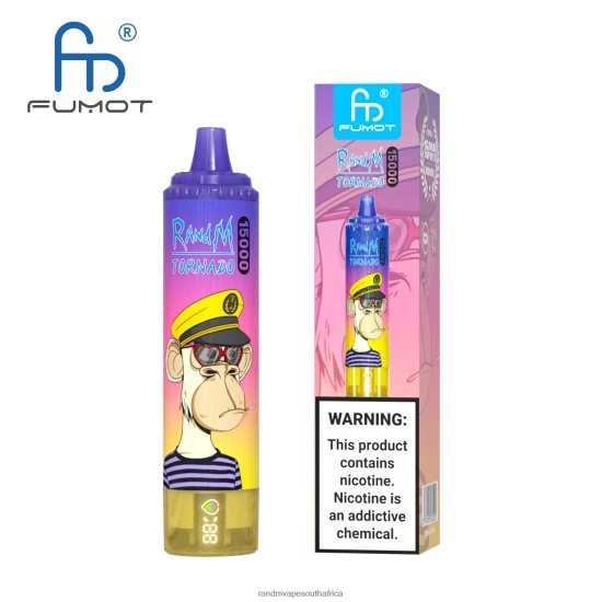 Fumot RandM Tornado 15000 Vape Device With Battery And Ejuice Display Version 2 D8842N37 Ice Pop RandM vape online