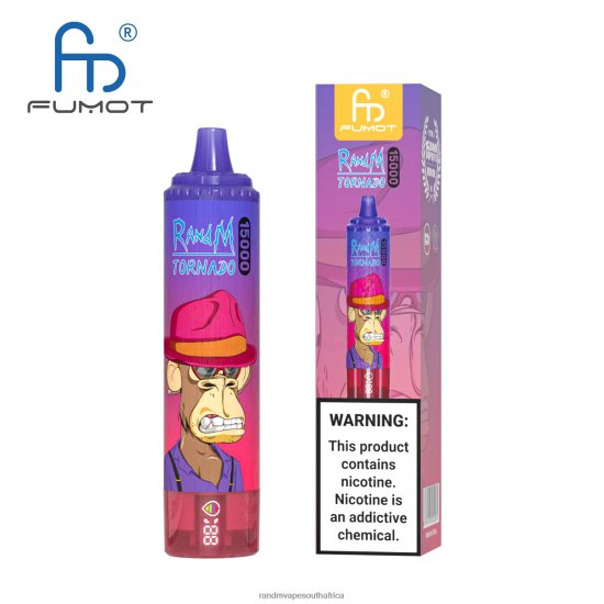 Fumot RandM Tornado 15000 Vape Device With Battery And Ejuice Display Version 2 D8842N37 Ice Pop RandM vape online