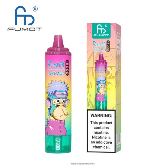 Fumot RandM Tornado 15000 Vape Device With Battery And Ejuice Display Version 2 D8842N37 Ice Pop RandM vape online