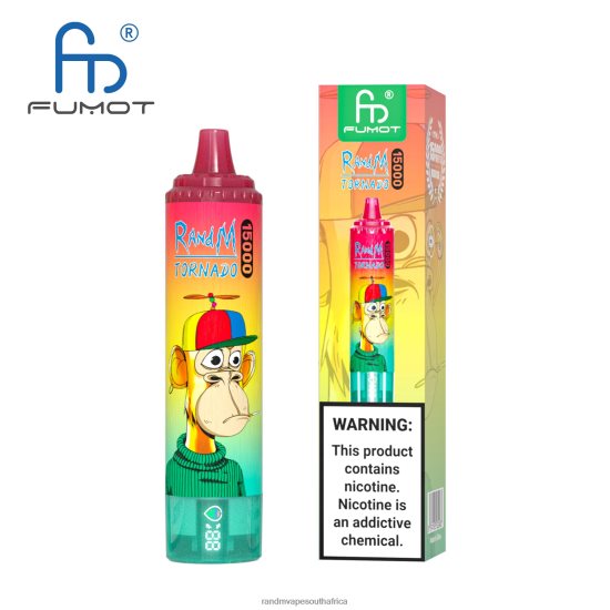 Fumot RandM Tornado 15000 Vape Device With Battery And Ejuice Display Version 2 D8842N37 Ice Pop RandM vape online