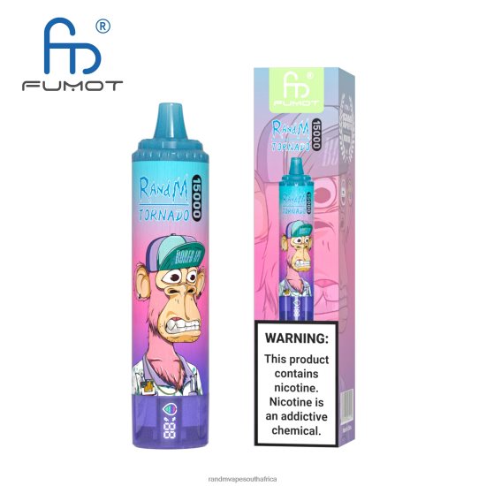 Fumot RandM Tornado 15000 Vape Device With Battery And Ejuice Display Version 2 D8842N37 Ice Pop RandM vape online