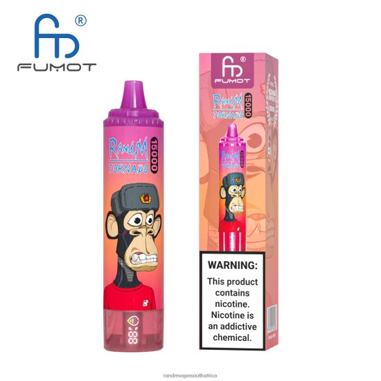 Fumot RandM Tornado 15000 Vape Device With Battery And Ejuice Display Version 2 D8842N37 Ice Pop RandM vape online
