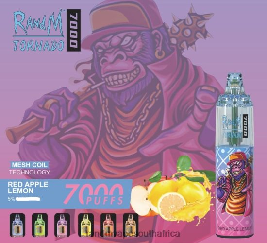 RandM Tornado 7000 Airflow Control Vape Device 1Pc D8842N173 Grape Ice RandM online shop