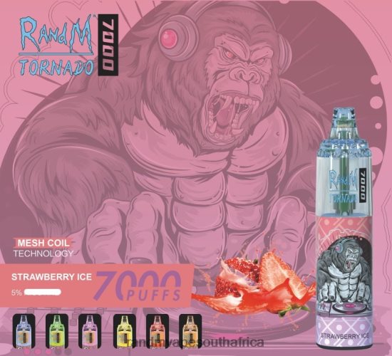 RandM Tornado 7000 Airflow Control Vape Device 1Pc D8842N177 Banana Milkshake RandM vape online