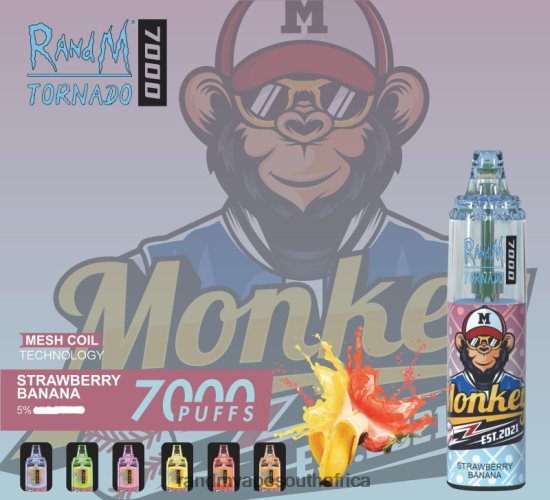 RandM Tornado 7000 Airflow Control Vape Device 1Pc D8842N177 Banana Milkshake RandM vape online
