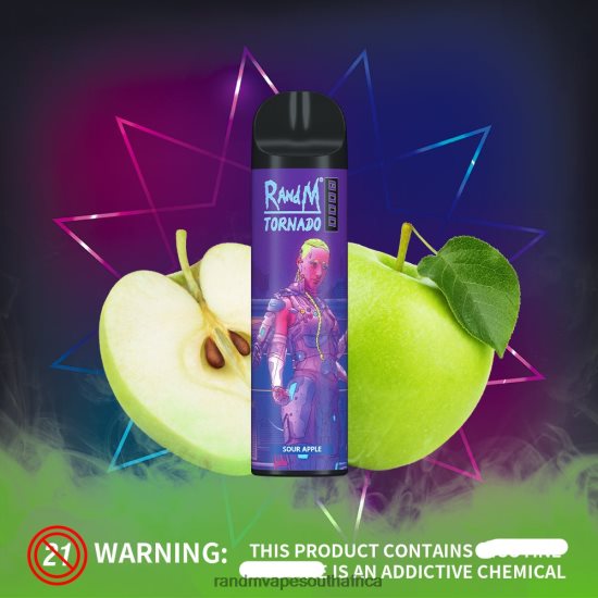 RandM Tornado 8000 Airflow Control Vape Device 1Pc D8842N241 Cotton Pear RandM vape south africa