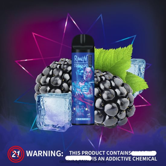 RandM Tornado 8000 Airflow Control Vape Device 1Pc D8842N248 Blueberry Ice RandM vape buy online
