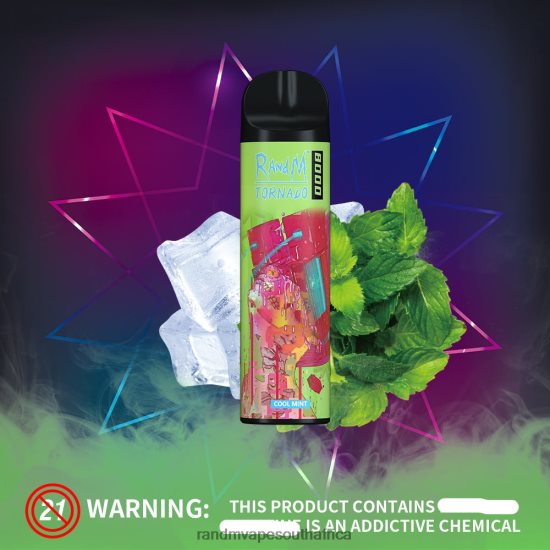 RandM Tornado 8000 Airflow Control Vape Device 1Pc D8842N249 Cool Mint RandM vape review